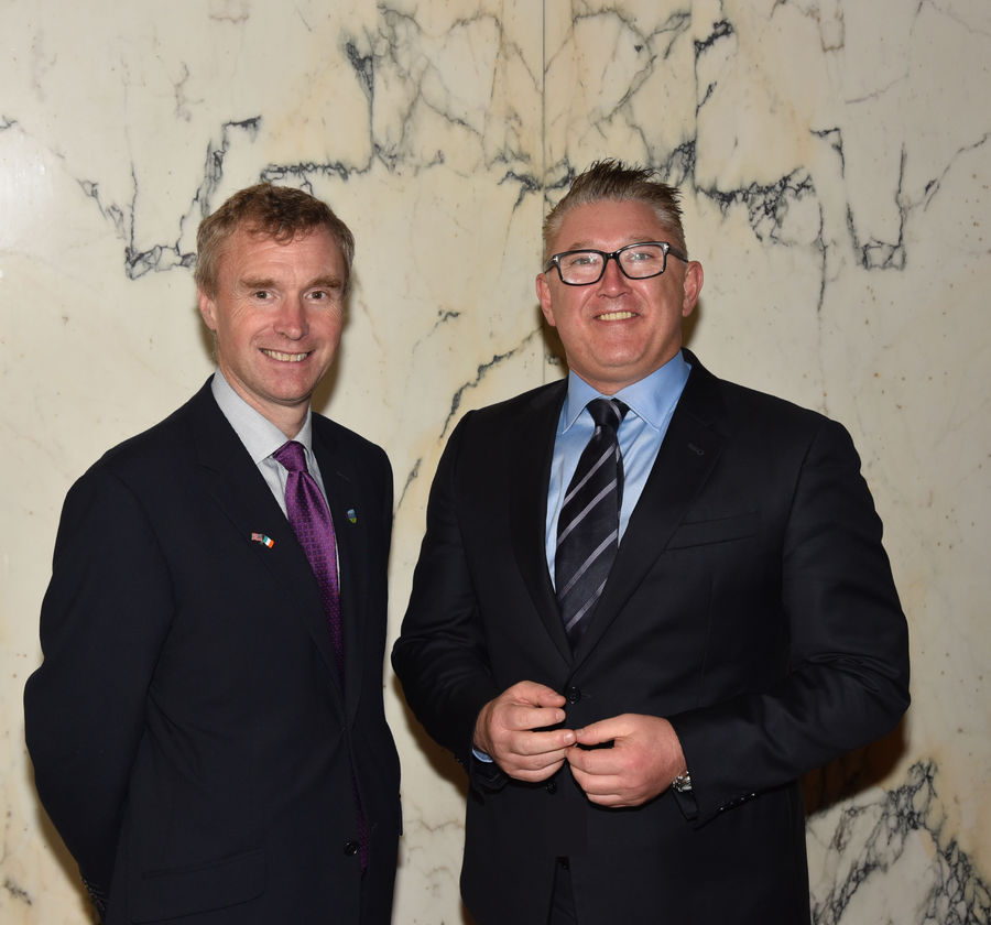 Professor Anthony Rabazon Dean UCD College of Business and Liam FitzGerald incoming chair of the UCD Michael Smurfit Graduate Business School Irish Advisory Board